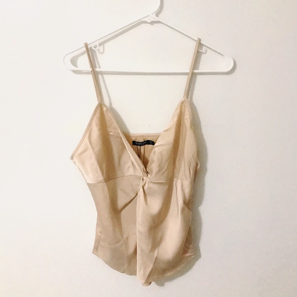 Nasty Gal pleated cami top